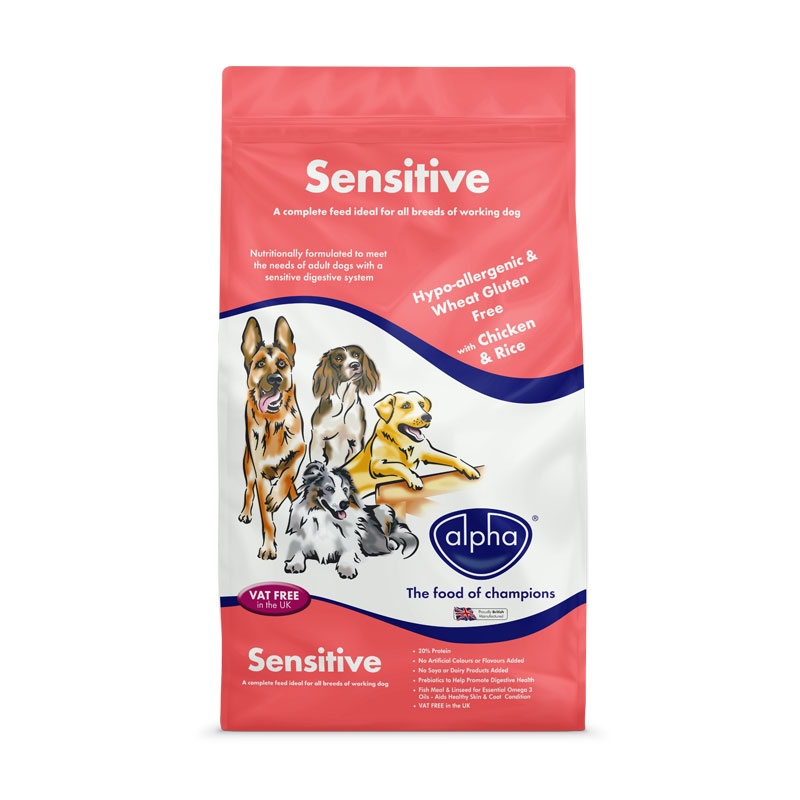 alpha dog food sensitive