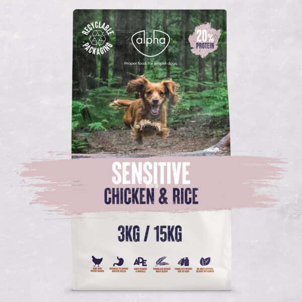 Sensitive 3kg/15kg (Chicken) <br> 20% Protein