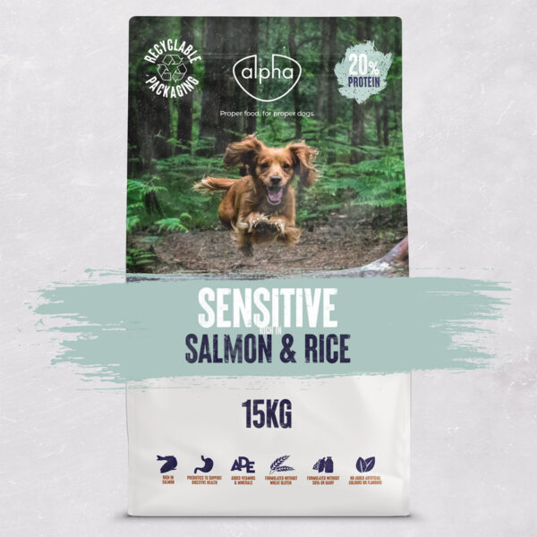 Sensitive 15kg (Salmon) <br> 20% Protein